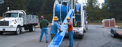 Water suction delivery hose Couplings flange tails fitting fire fighting Large Layflat reel Aluminium Spool Piece Coupling Fracking emergency