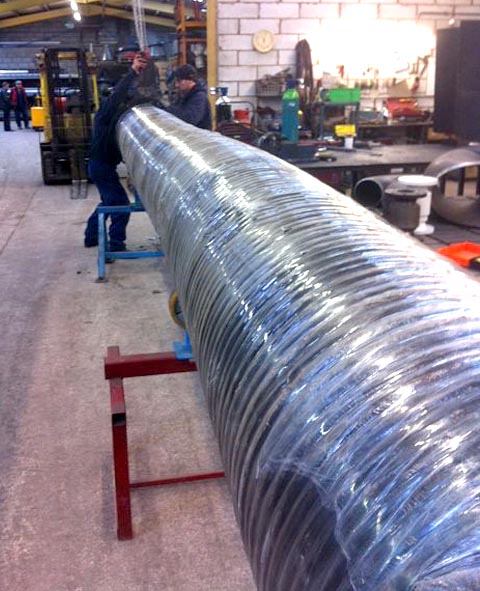 Water suction delivery hose Couplings flange tails fitting fire fighting Large Layflat reel Aluminium Spool Piece Coupling Fracking emergency