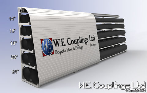 Water suction delivery hose Couplings flange tails fitting fire fighting Large Layflat reel Aluminium Spool Piece Coupling Fracking emergency