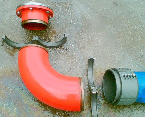 Water Well Couplings fire fighting Large Layflat Hose fittings Aluminium Spool Piece Dewatering Fracking Coupling Fracking Bunkering emergency